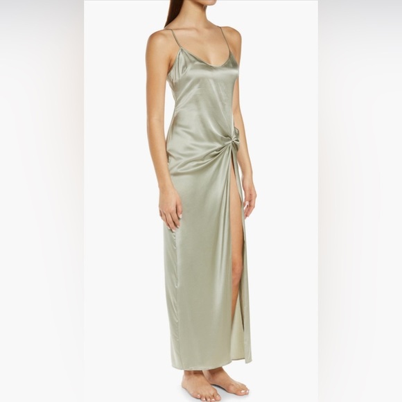 SKIMS Sandwashed Stretched Silk Sleep Slip B2711 - Picture 4 of 8